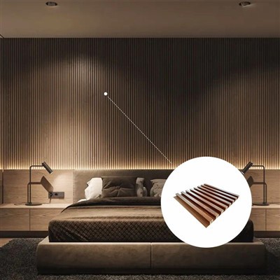 Cho vann dekorasyon dekoratif WPC miray panèl